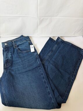 Old Navy Indigo High-Rise Wide Leg Jeans